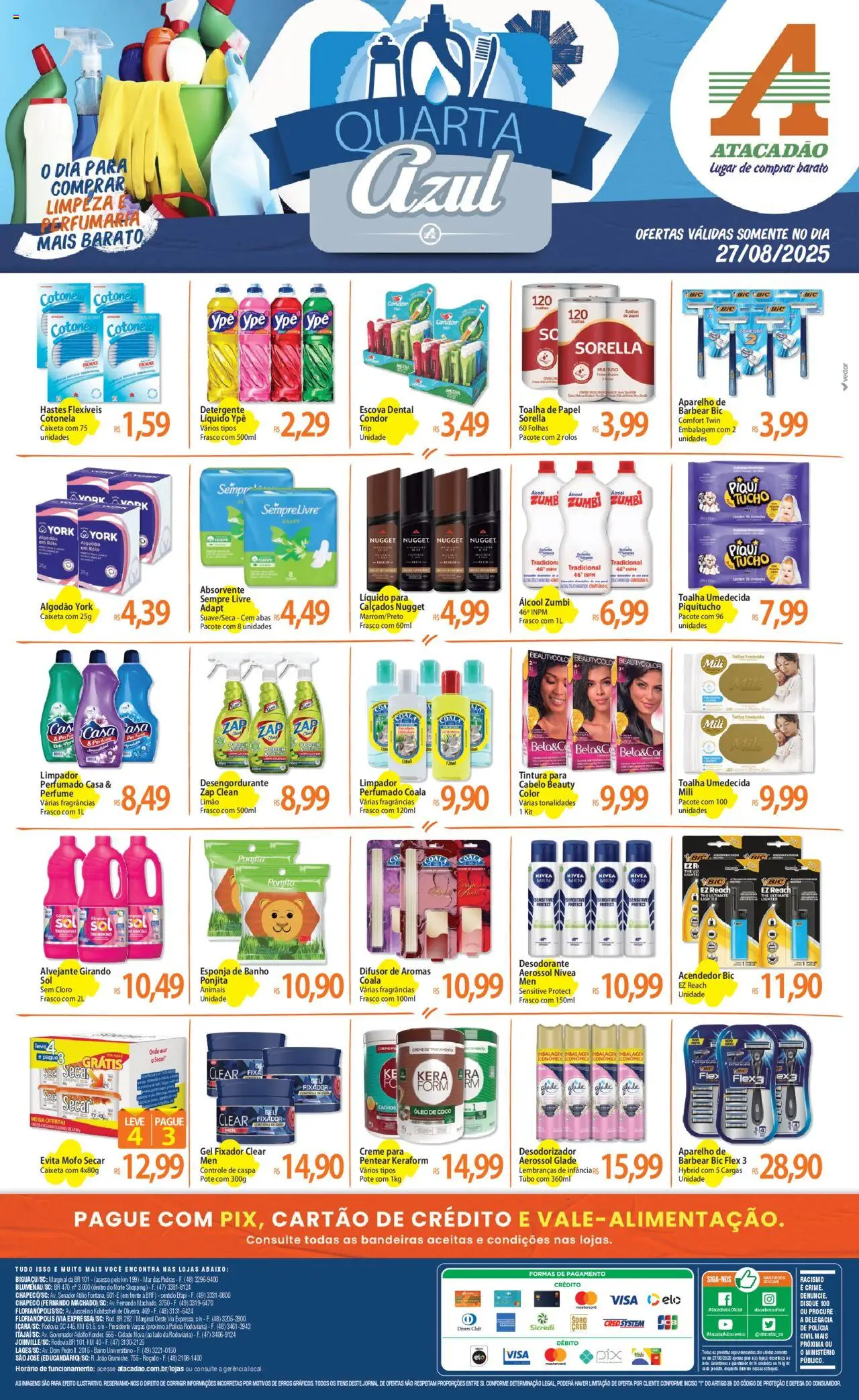 Atacadão folheto "Ofertas - SC" válido a partir de 27/08/2025 - número de página 1