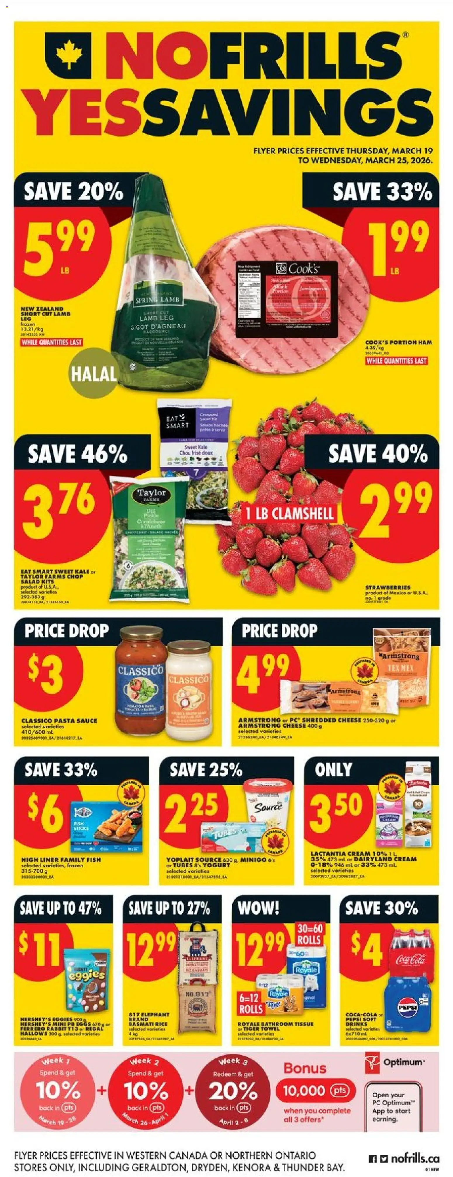 Preview of leaflet No Frills weekly flyer - AB from shop No Frills is valid from Mar 19, 2026
