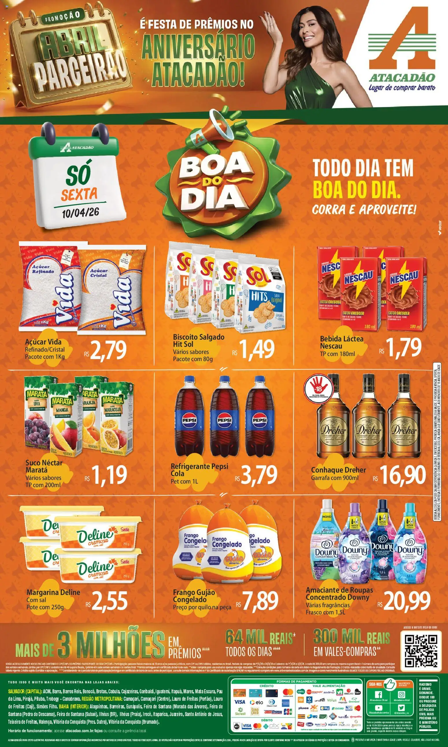 Pré-Visualização do folheto "Atacadão ofertas - BA" da loja Atacadão válido a partir de 10/04/2026