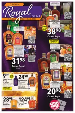 Ad Preview of Cash Wise Crown Royal Month from 11/05/2025