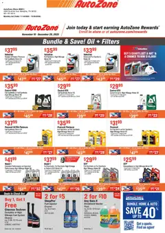 Vista previa las ofertas de la tienda AutoZone - Catálogo Bundle & Save desde el 18/11/2025 