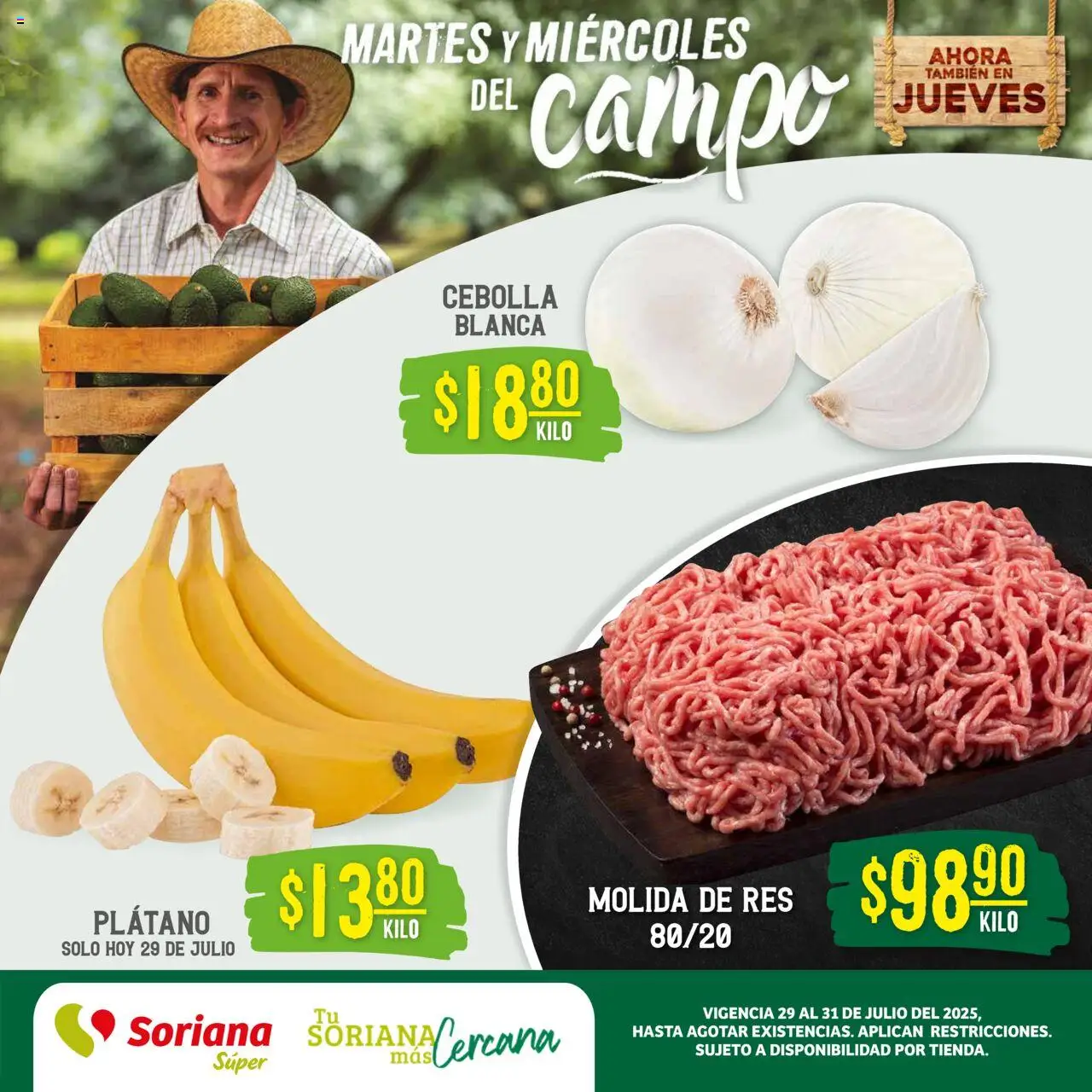 Martes y Miércoles del Campo Súper: Chih, Delicias, Dur y Coah (excepto Saltillo) Soriana y sus promociones válidas desde el 29/07/2025 - Número de página 1