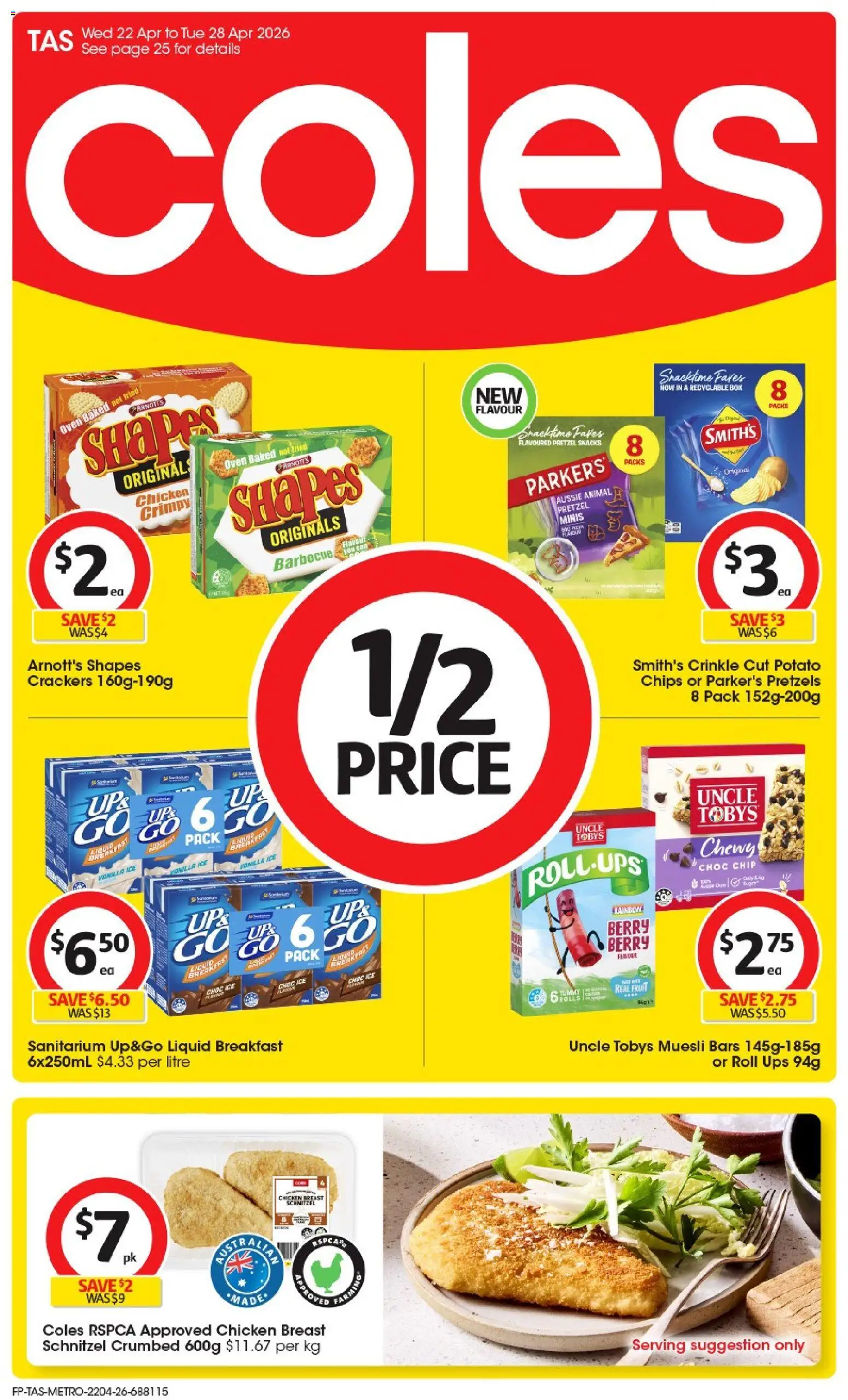 Preview of catalogue Coles catalogue TAS from shop Coles valid 22/04/2026