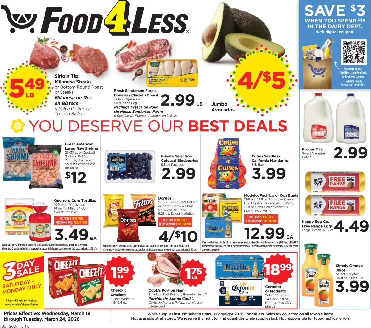 Ad Preview of Food 4 Less Food 4 Less Weekly Ad from 03/18/2026