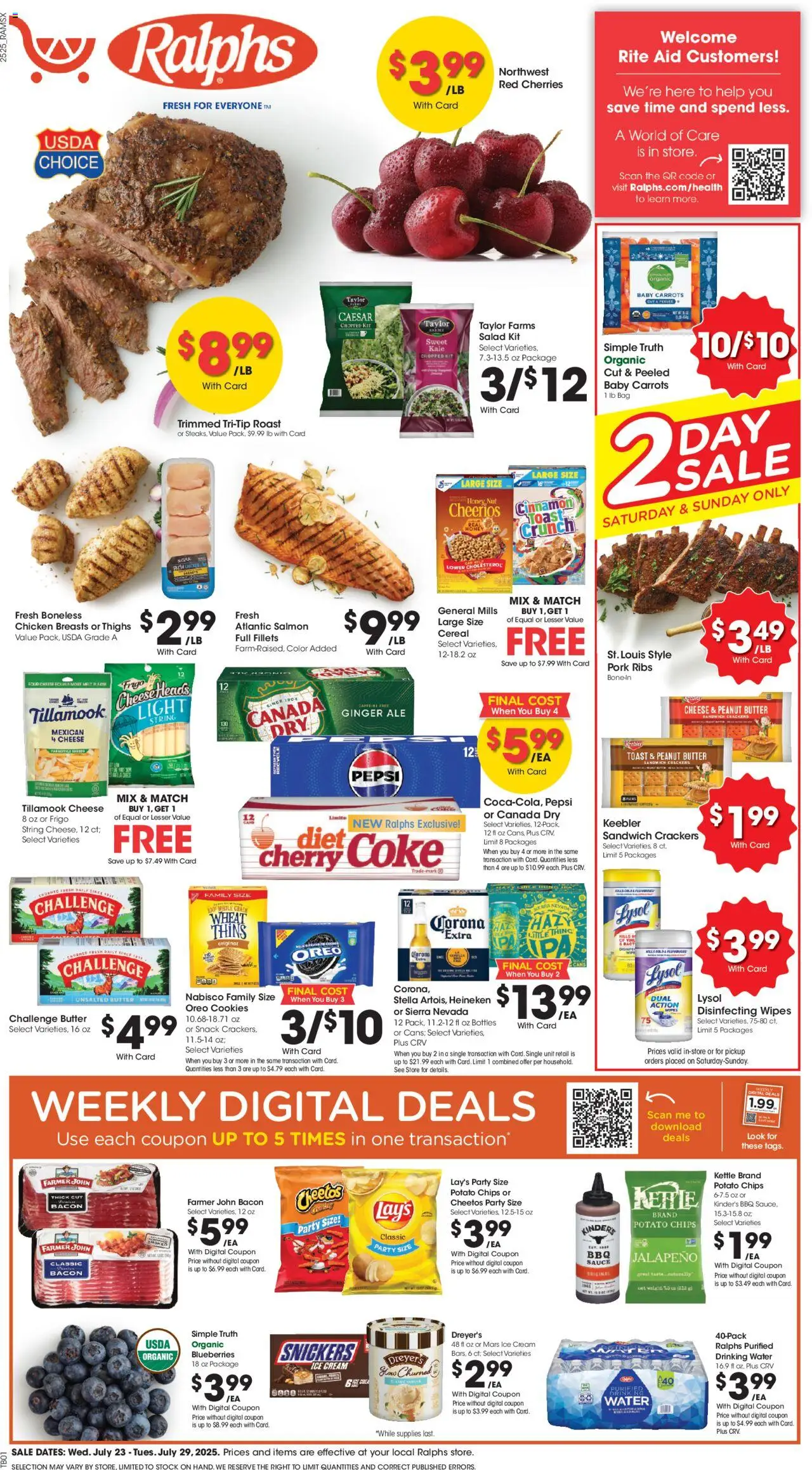 Ralphs Weekly Ad from 07/23/2025 - Flyer - Page number 1