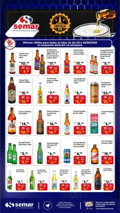 Pré-Visualização do folheto "Ofertas Especial Paizão" da loja Semar Supermercado válido a partir de 06/08/2025