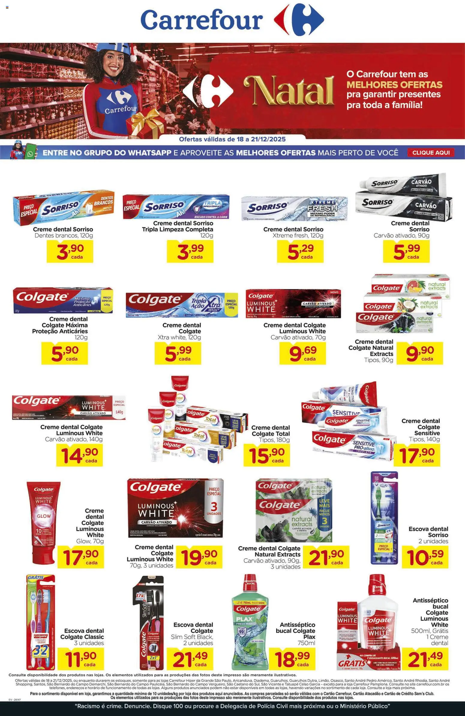 Pré-Visualização do folheto "Ofertas Fim de semana" da loja Carrefour válido a partir de 18/12/2025