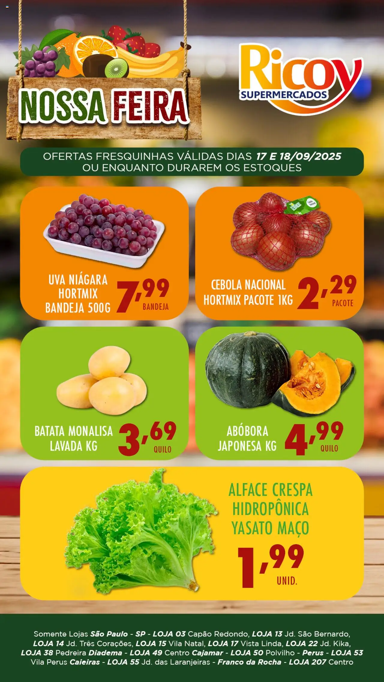 Ricoy folheto "Ofertas Feira" válido a partir de 17/09/2025 - número de página 1