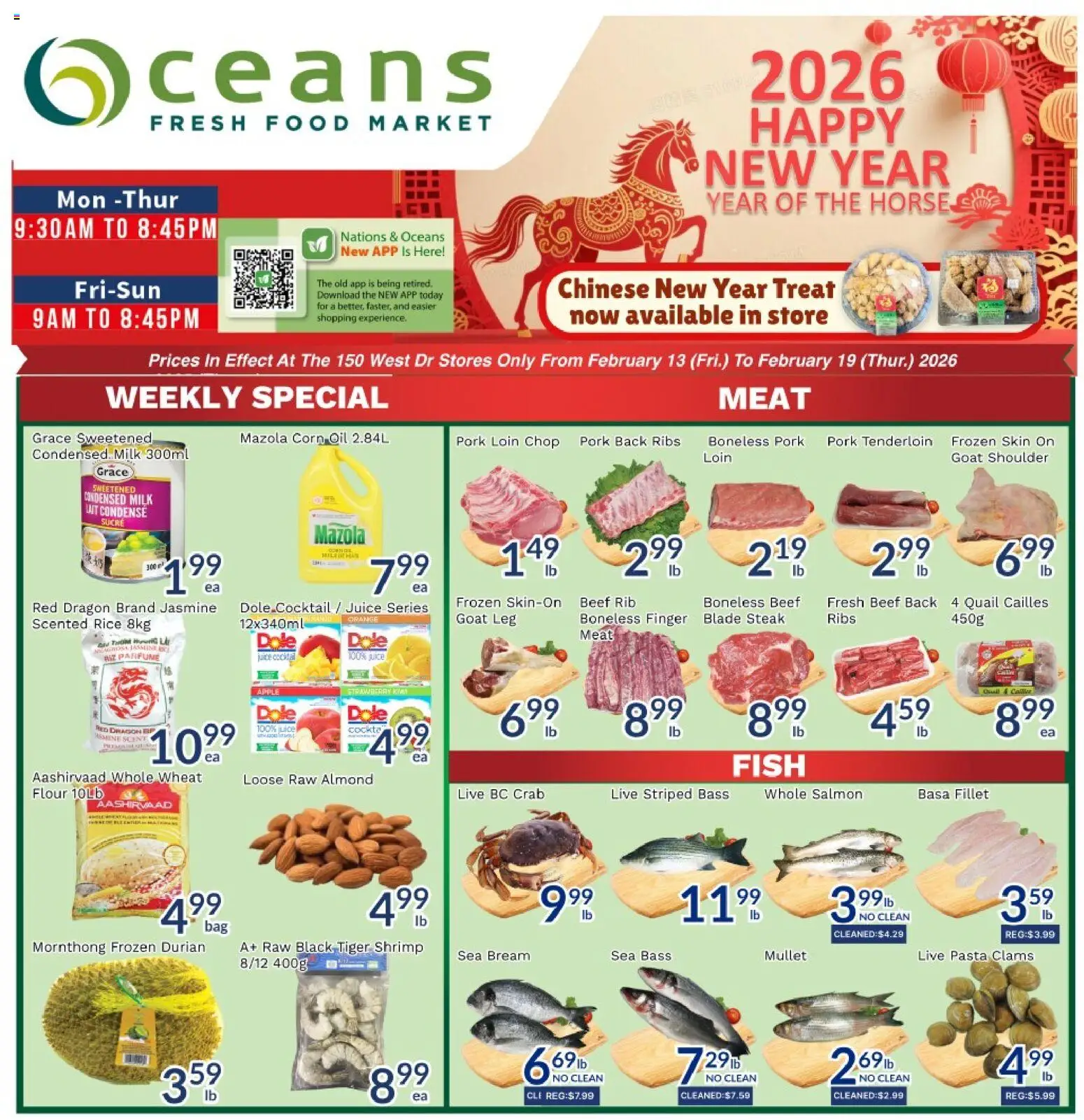 Preview of leaflet Weekly flyer / circulaire from shop Oceans is valid from Feb 13, 2026