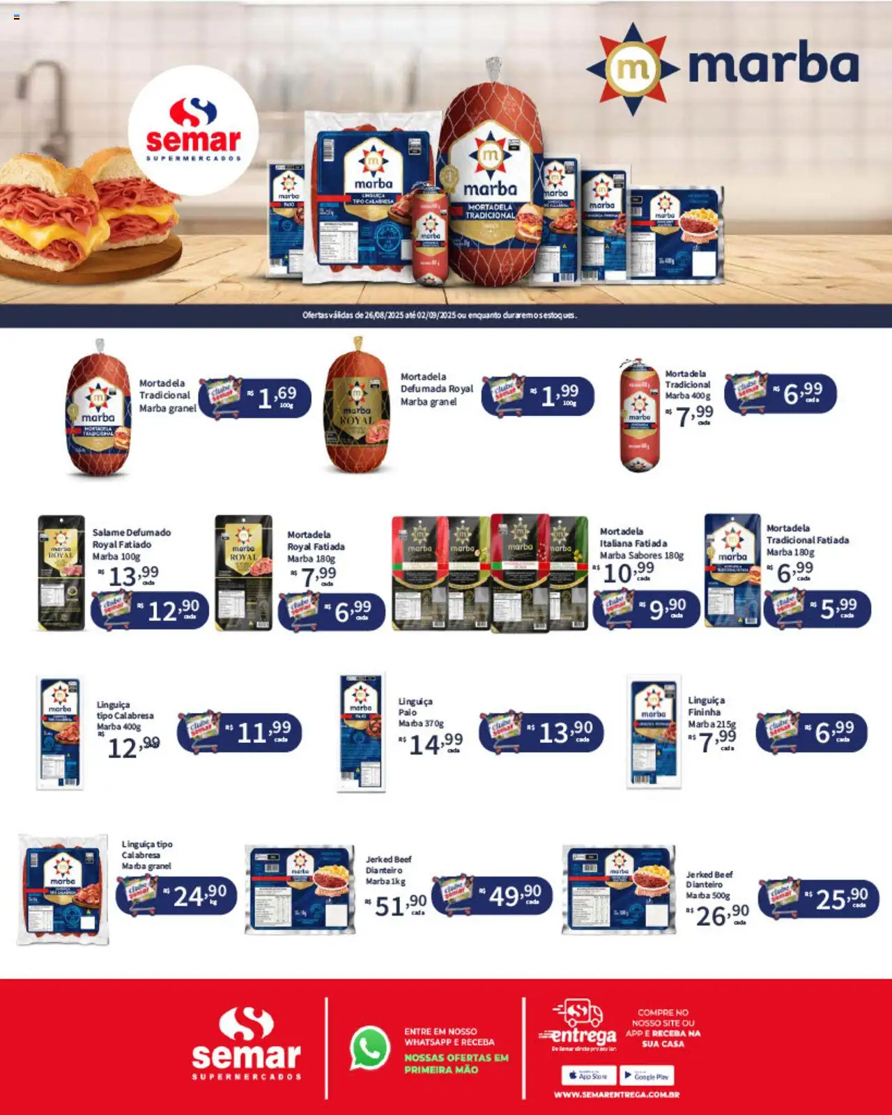 Semar Supermercado folheto "Ofertas Marba" válido a partir de 26/08/2025 - número de página 1
