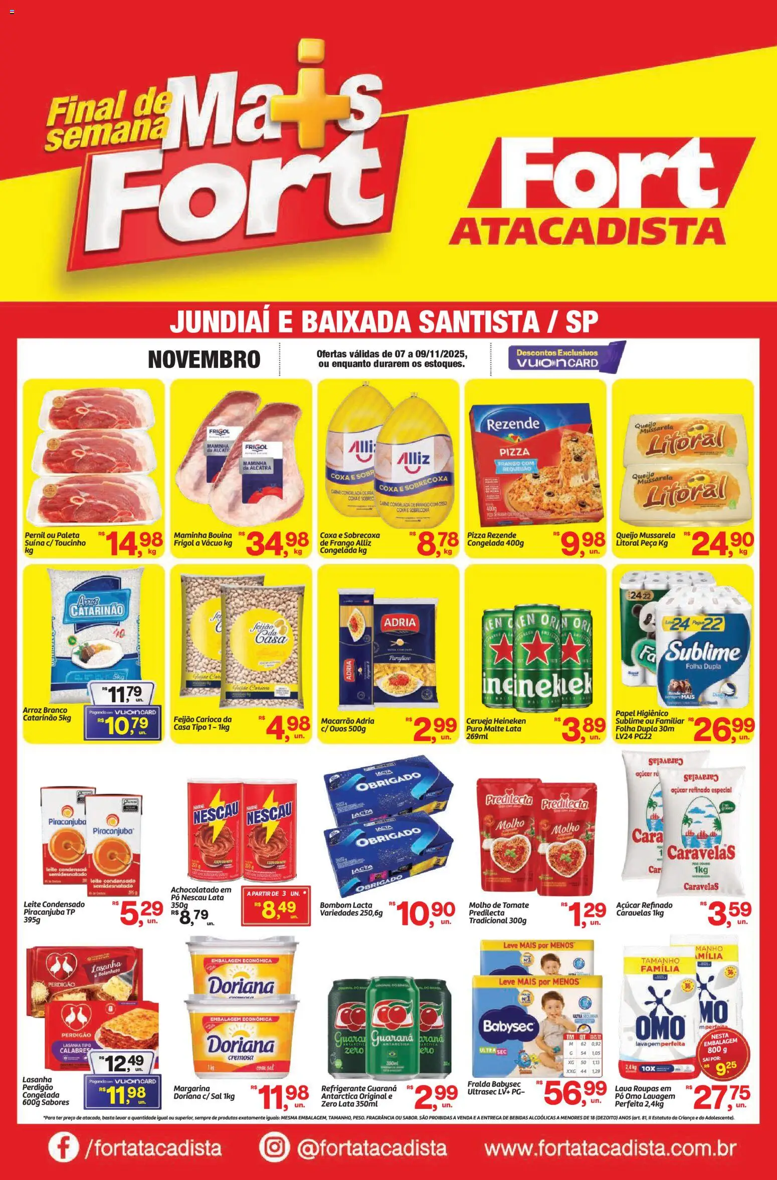 Pré-Visualização do folheto "Ofertas da semana" da loja Fort Atacadista válido a partir de 07/11/2025