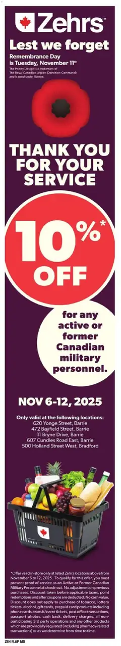 Preview of leaflet Weekly flyer / circulaire from shop Zehrs is valid from Nov 06, 2025