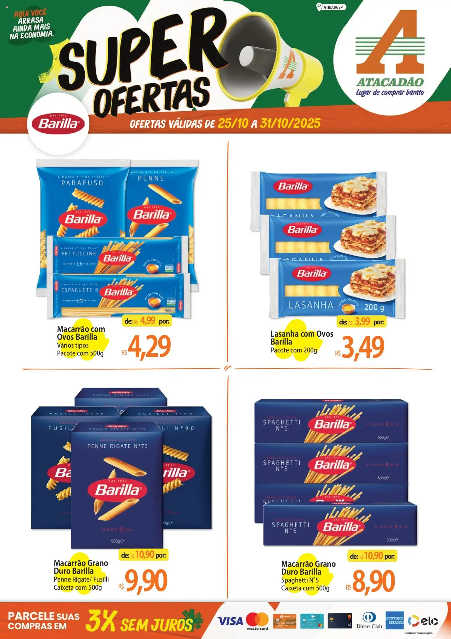 Atacadão folheto "Ofertas - SP" válido a partir de 25/10/2025 - número de página 1