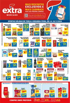 Pré-Visualização do folheto "Ofertas de Mercado" da loja Extra válido a partir de 04/11/2025