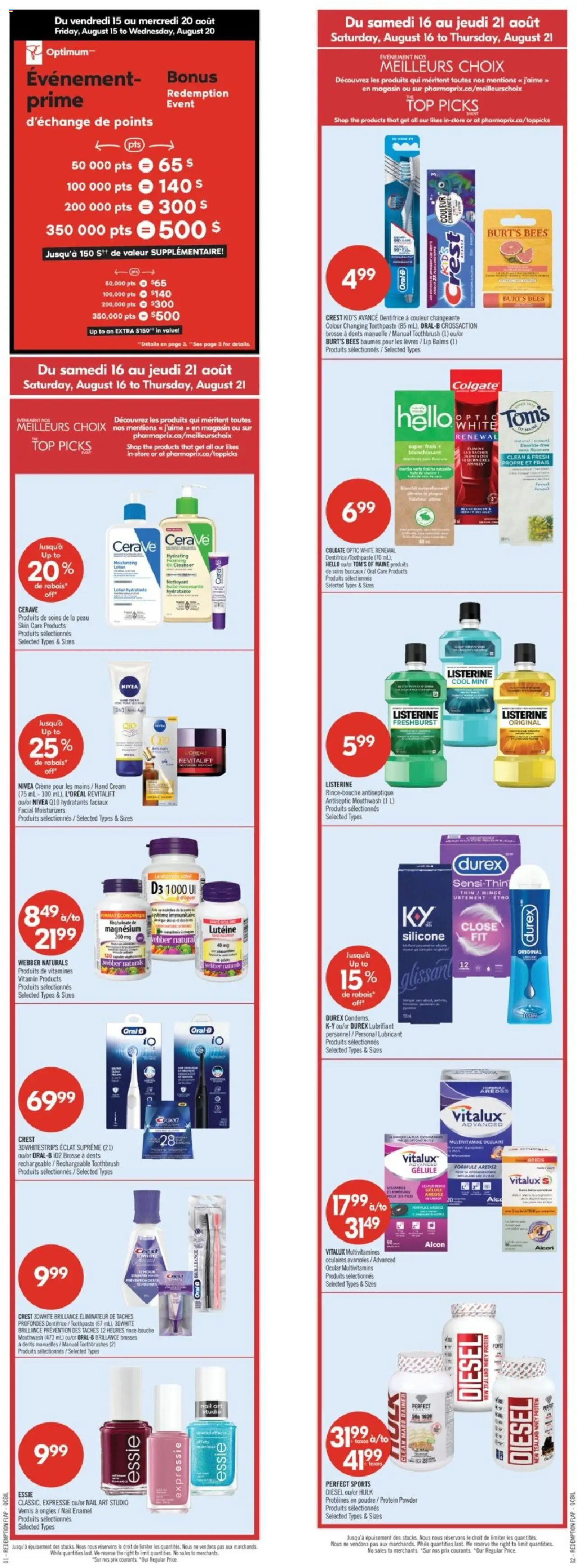 Le catalogue Weekly flyer / circulaire est valide à partir du Aug 16, 2025 numéro de la page 1