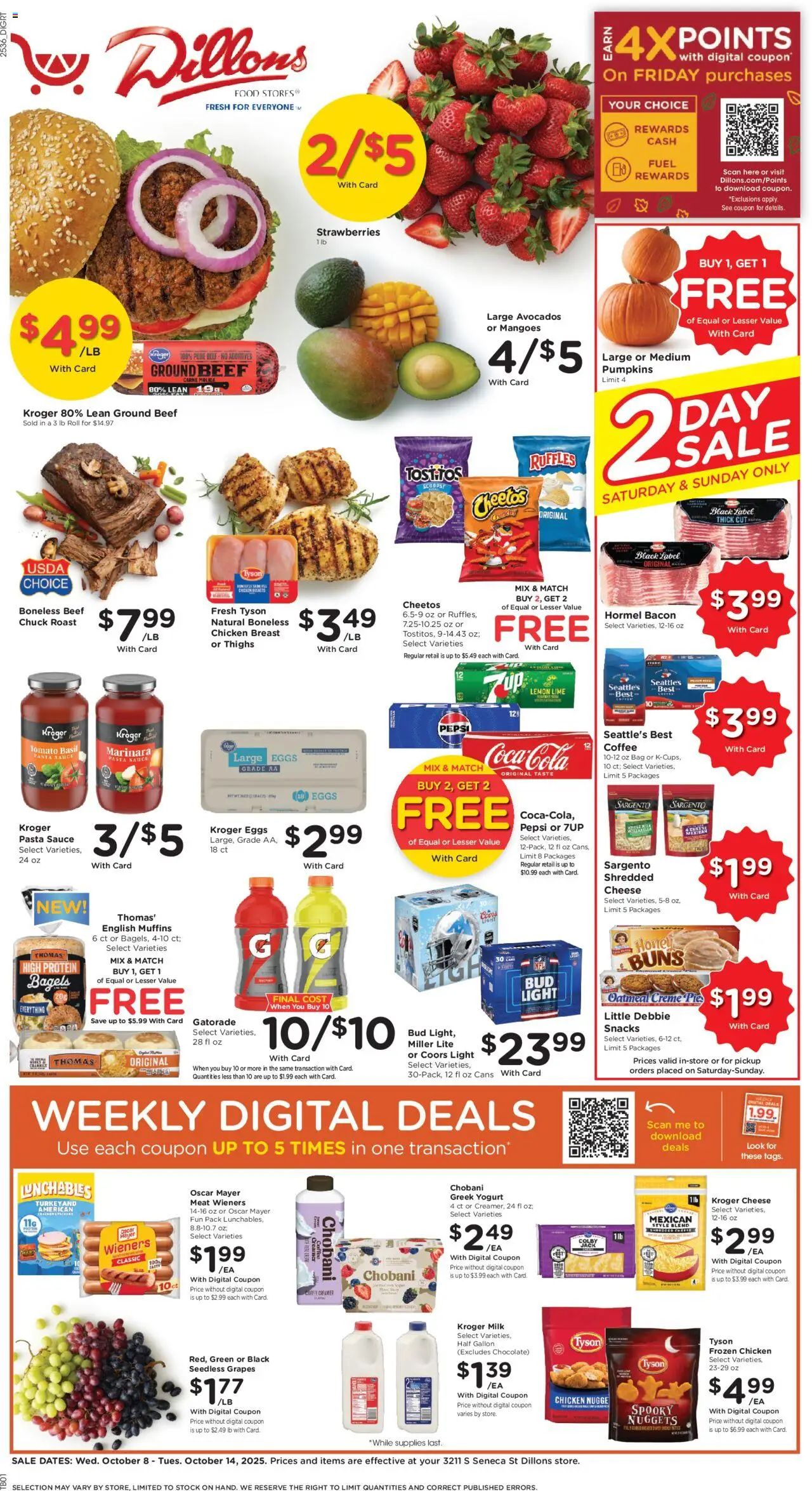 Dillons Weekly Ad from 10/08/2025 - Flyer - Page number 1