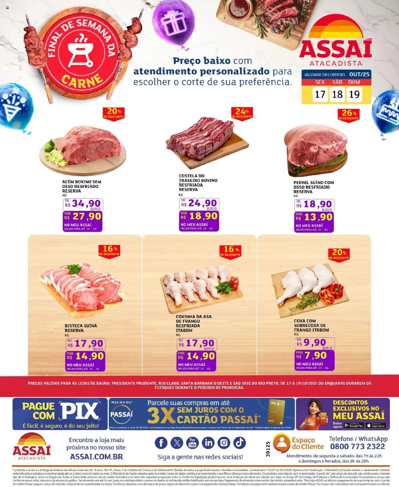 Assaí Atacadista folheto "Encarte - SP" válido a partir de 17/10/2025 - número de página 1