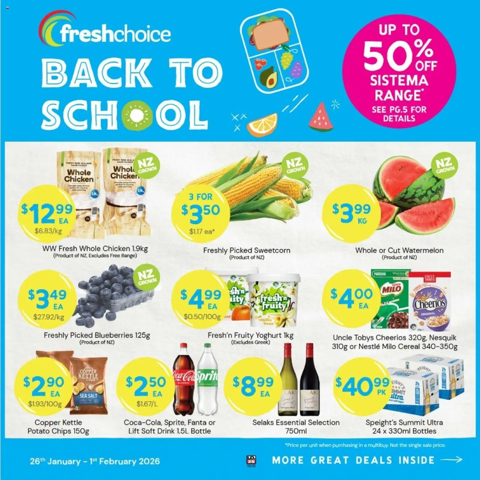 Preview of catalogue Catalogue from shop FreshChoice valid 26 Jan 2026