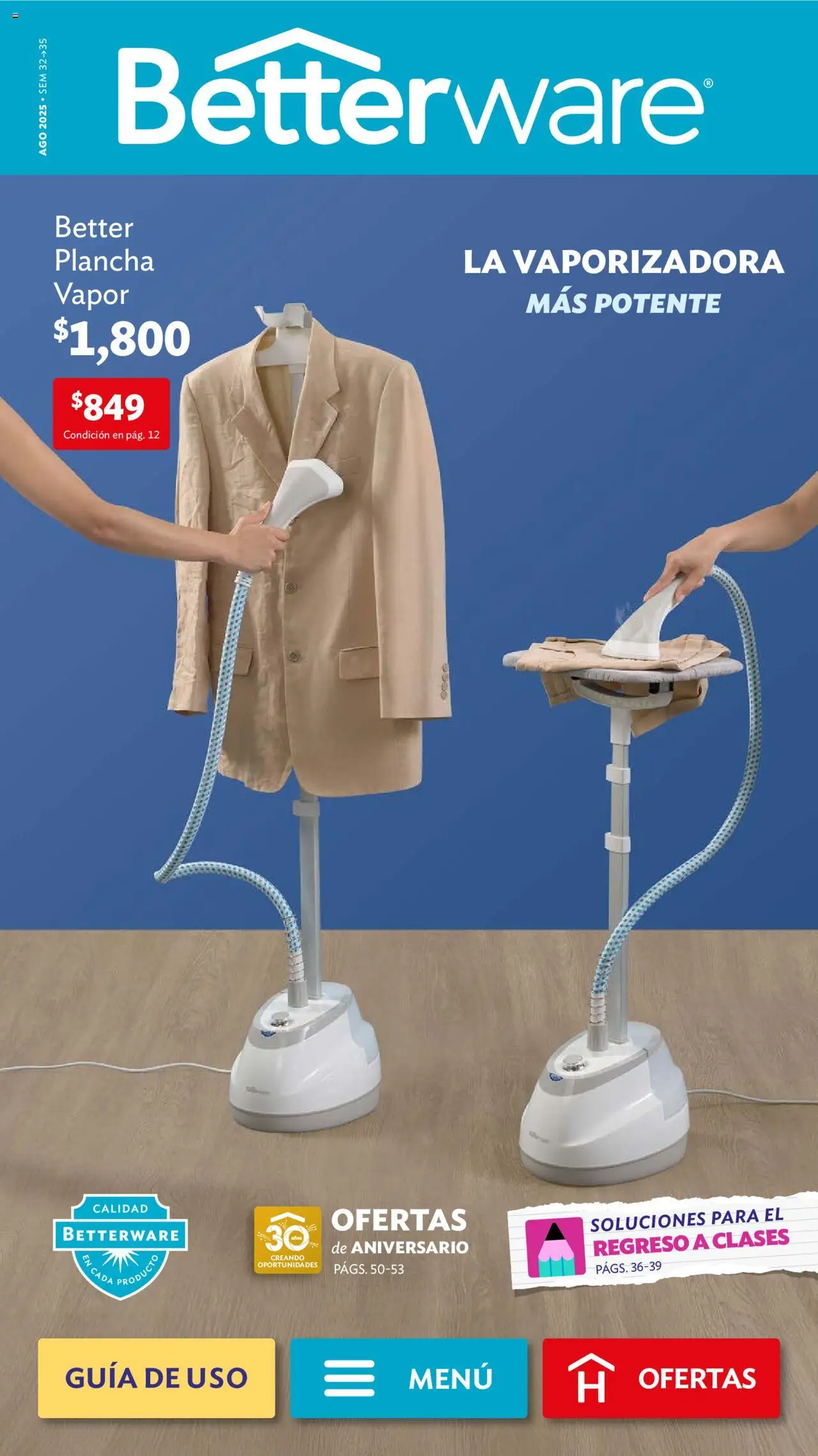 Campaña 8 2025 Betterware y sus promociones válidas desde el 04/08/2025 - Número de página 1