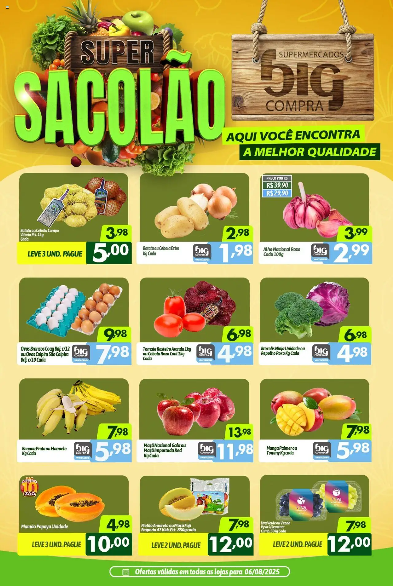Big Compra folheto "Ofertas da semana" válido a partir de 06/08/2025 - número de página 1