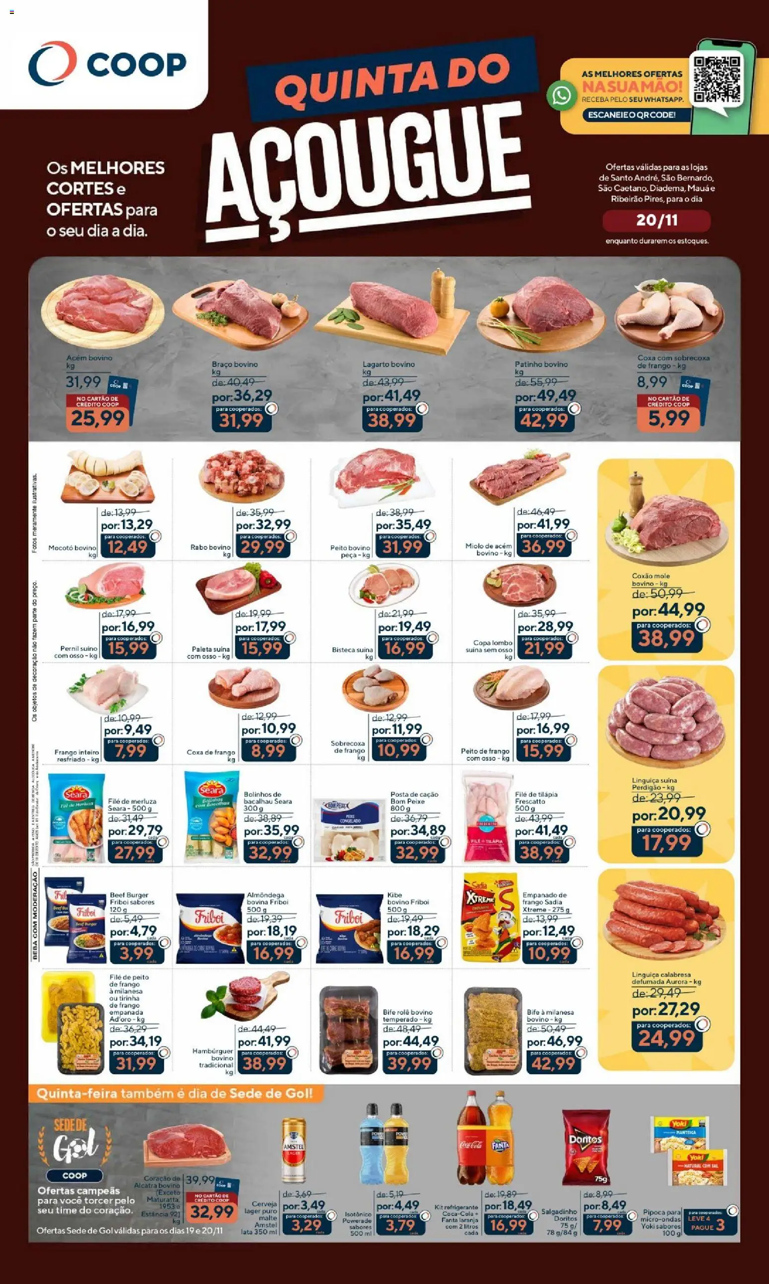 Pré-Visualização do folheto "Ofertas Quinta do Açougue" da loja Coop válido a partir de 20/11/2025