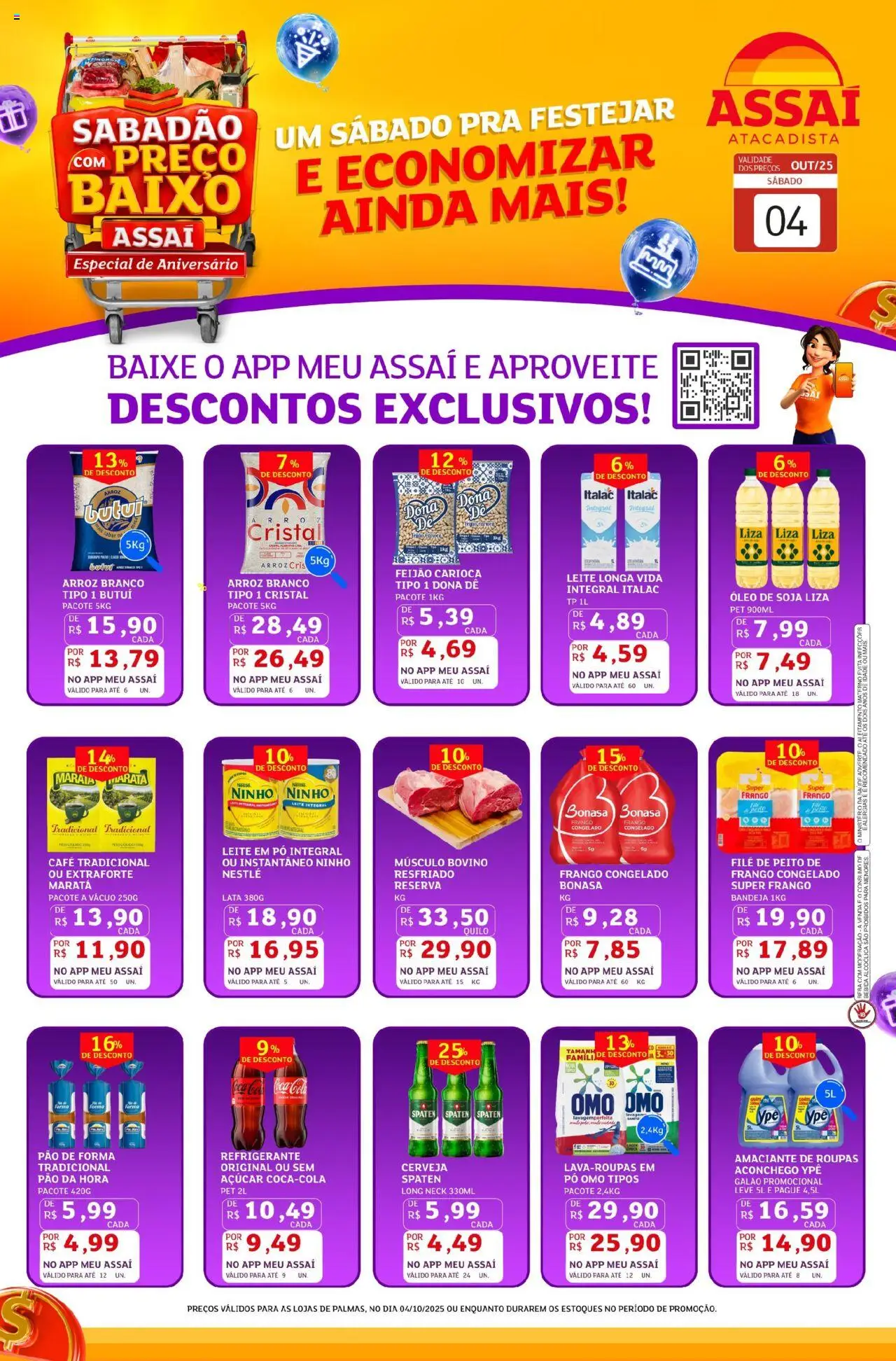Assaí Atacadista folheto "Encarte - TO" válido a partir de 04/10/2025 - número de página 1
