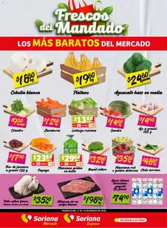 Vista previa las ofertas de la tienda Soriana - Soriana Frescos del Mandado Mercado: BCS, Son y Sin desde el 17/03/2026 