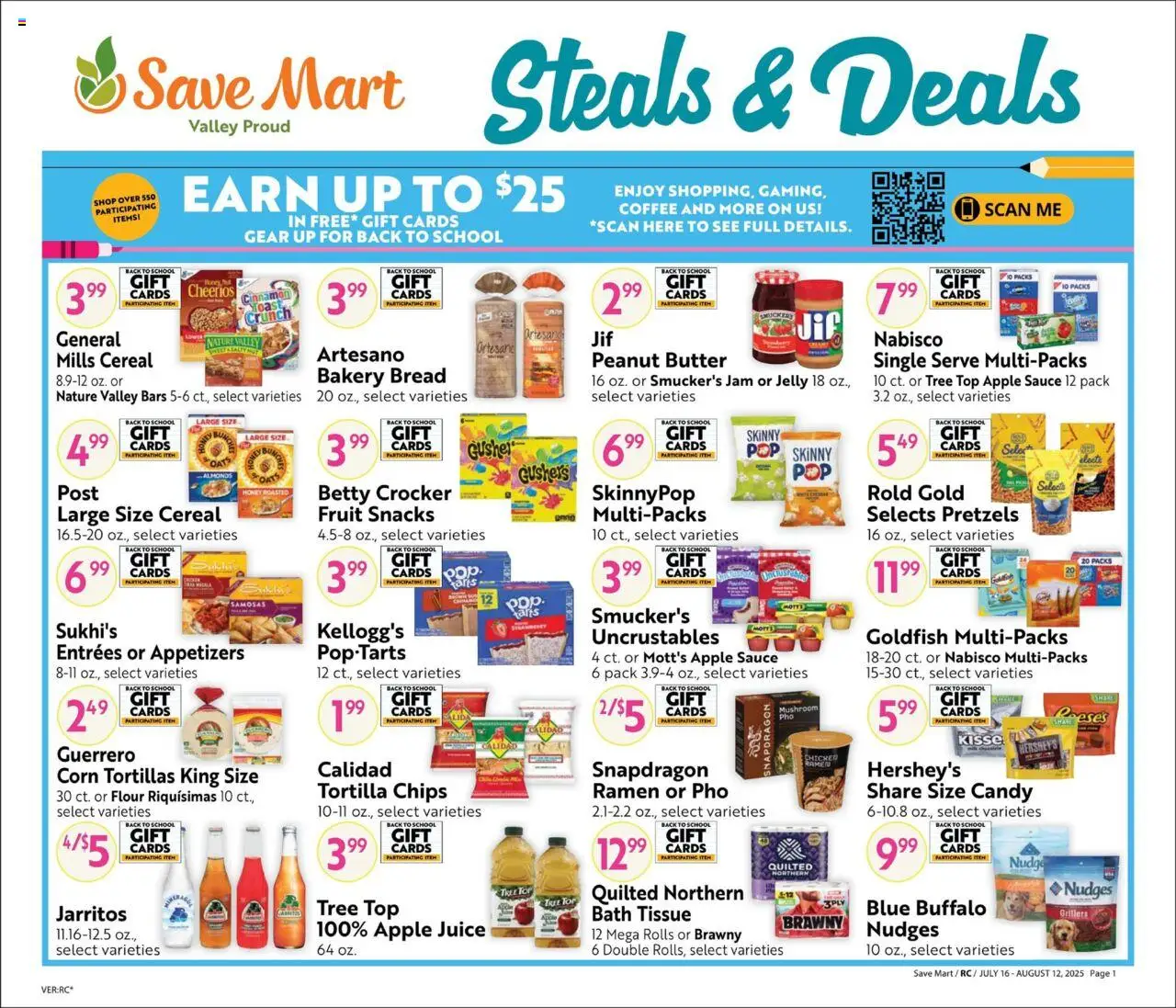 Save Mart Online Savings Guide from 07/16/2025 - Flyer - Page number 1