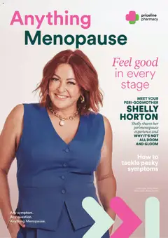 Preview of catalogue Anything Menopause Magazine from shop Priceline Pharmacy valid 02/10/2025