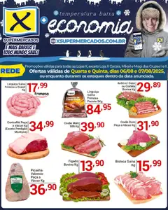 Pré-Visualização do folheto "Ofertas da semana" da loja X Supermercados válido a partir de 06/08/2025 | Página: 1