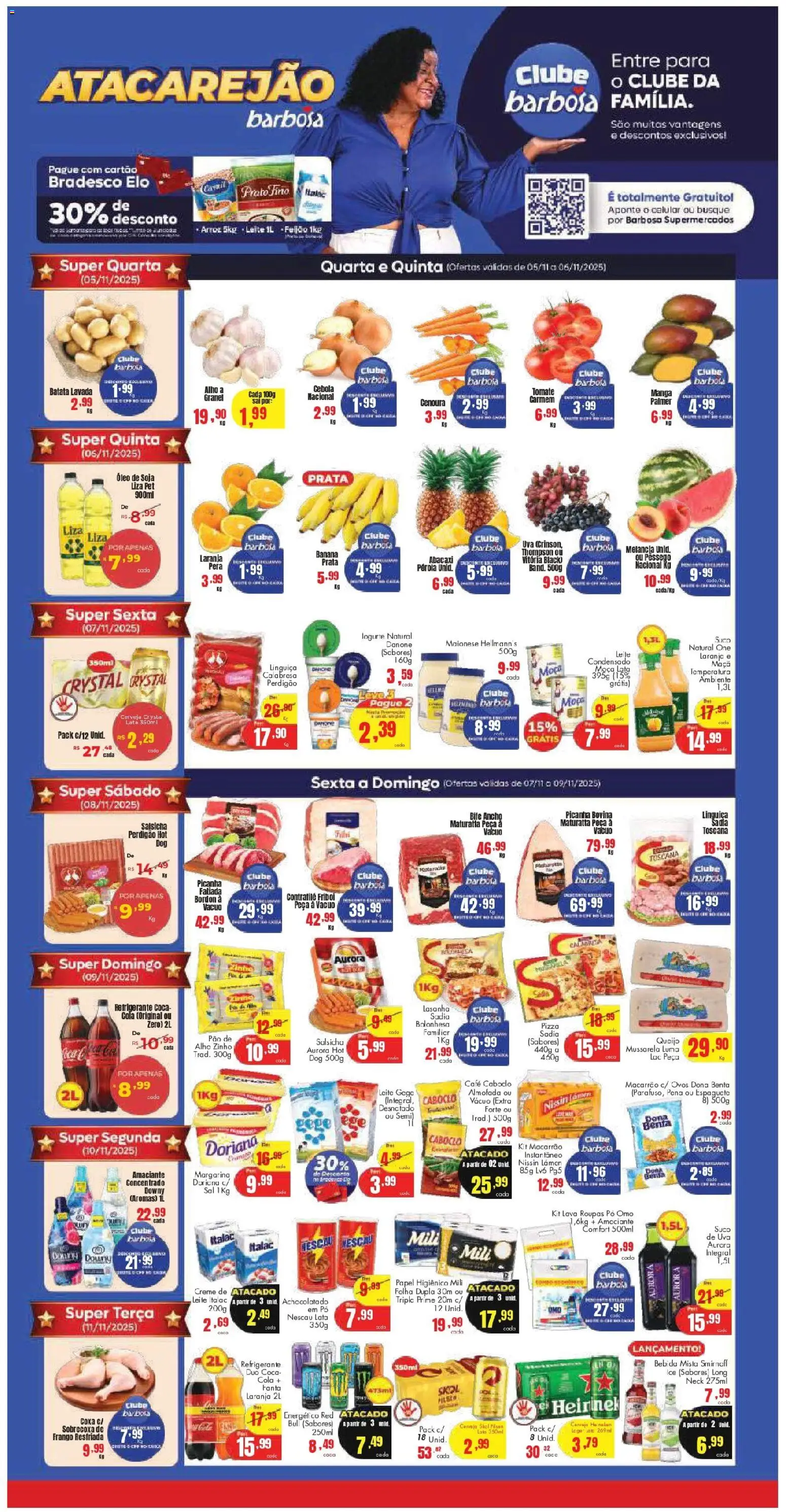 Pré-Visualização do folheto "Ofertas Atacarejão" da loja Barbosa Supermercados válido a partir de 05/11/2025