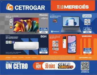 Vista previa del folleto de la tienda Cetrogar válido desde el 22/09/2025 