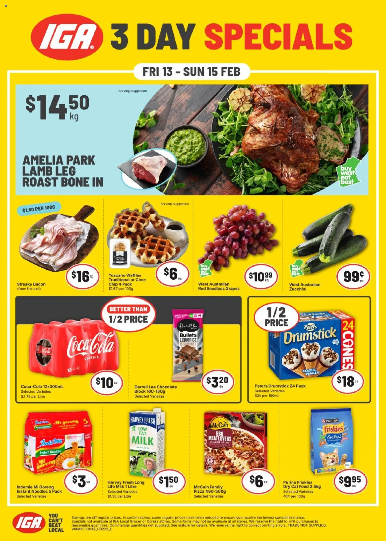 Preview of catalogue Weekend Specials NT/WA from shop IGA valid 13/02/2026