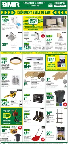 Un aperçu du dépliant Weekly flyer / circulaire du magasin BMR est valide à partir 5 févr. 2026