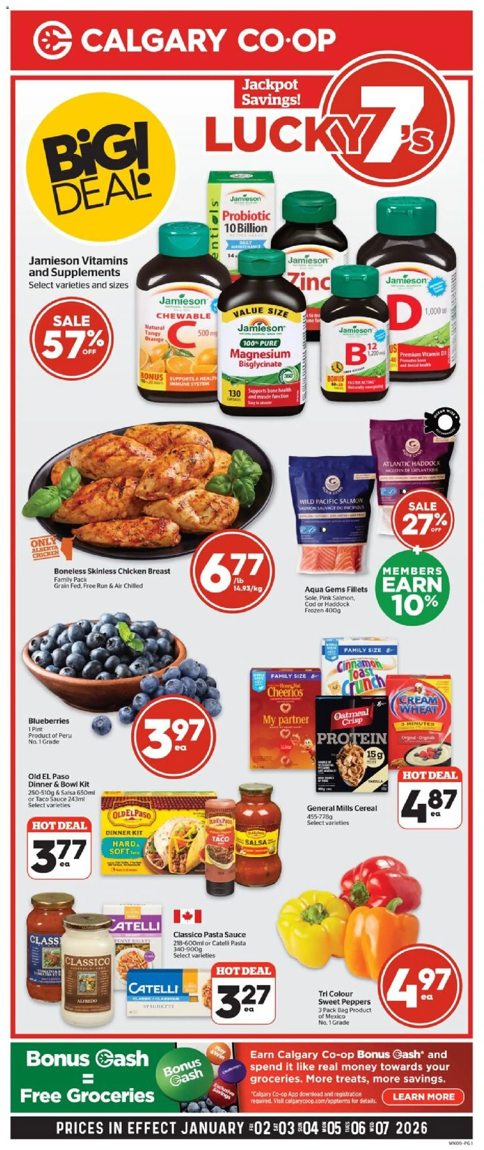 Preview of leaflet Weekly flyer / circulaire from shop Calgary Co-op is valid from Jan 02, 2026
