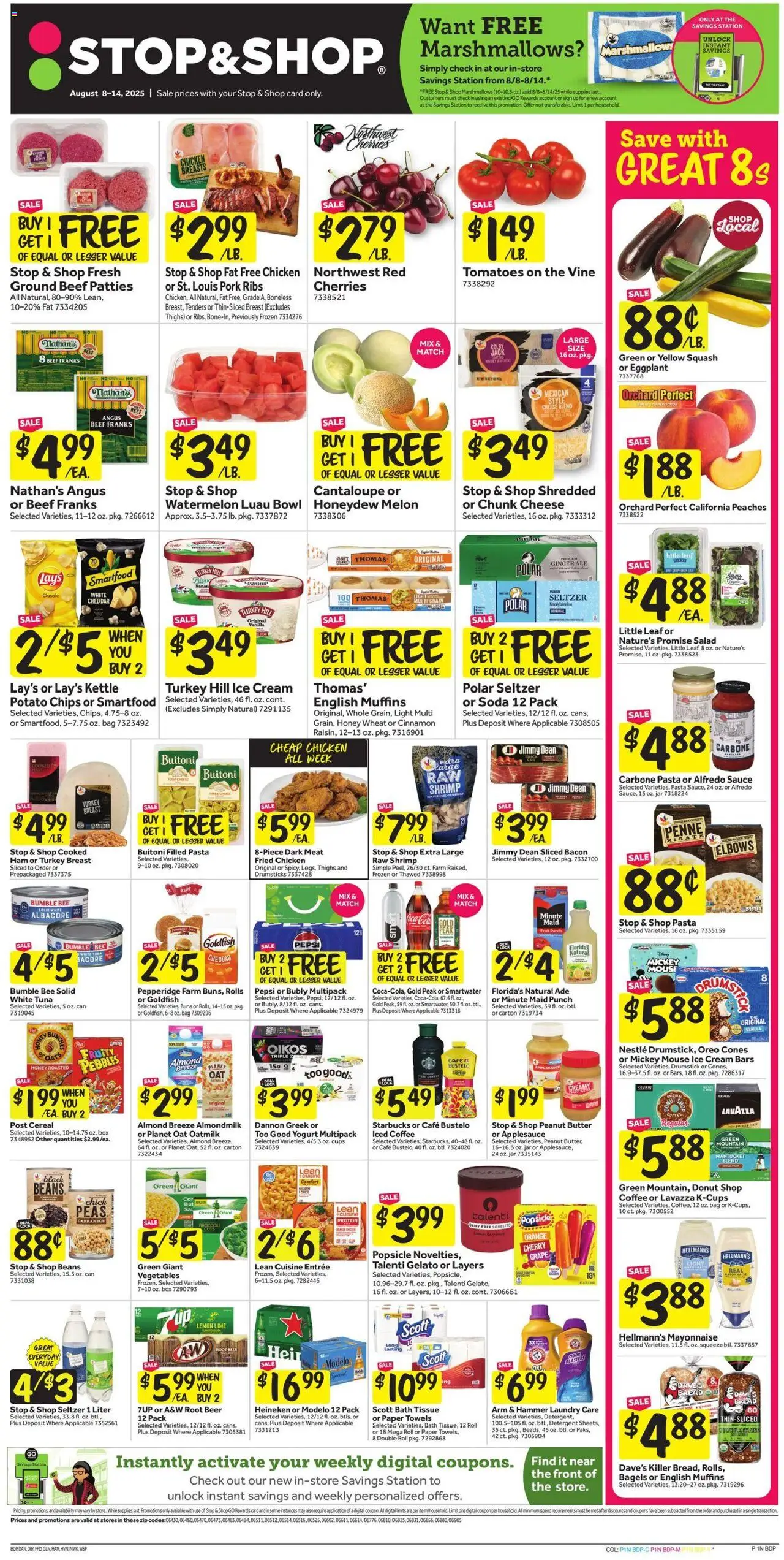 Stop & Shop Weekly Circular - CT from 08/08/2025 - Flyer - Page number 1