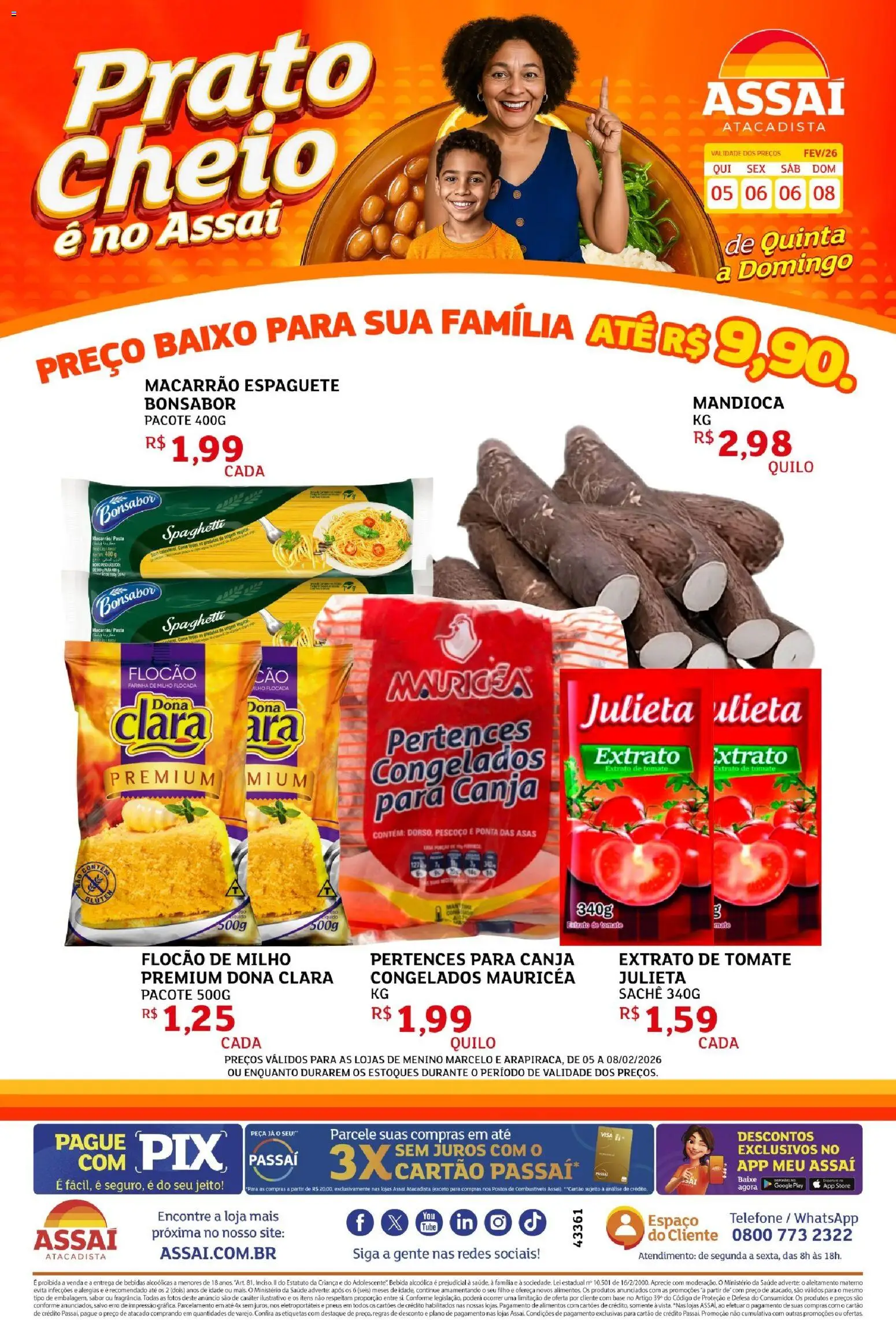 Pré-Visualização do folheto "Encarte - AL" da loja Assaí Atacadista válido a partir de 05/02/2026