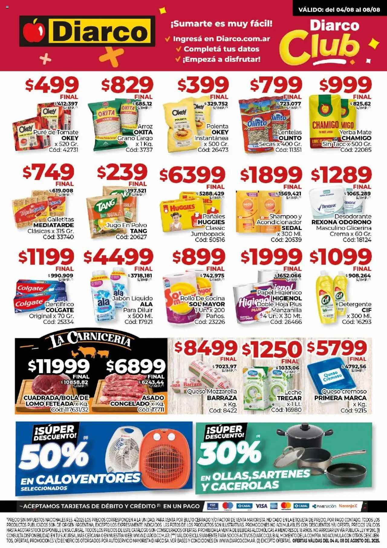 Diarco Ofertas del 04/08/2025 Online
