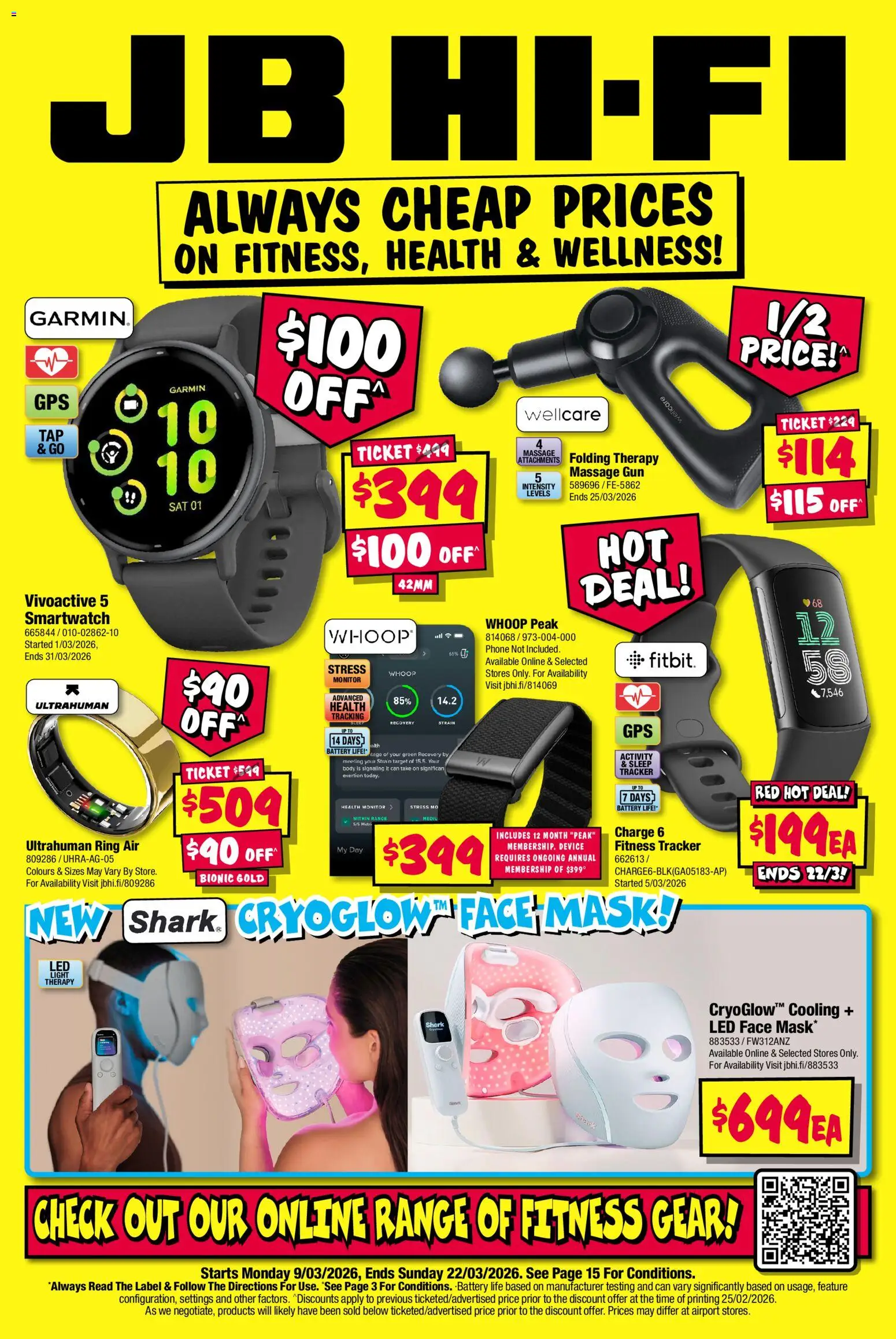 Preview of catalogue JB Hi-Fi Fitness Catalogue from shop JB Hi-Fi valid 09/03/2026