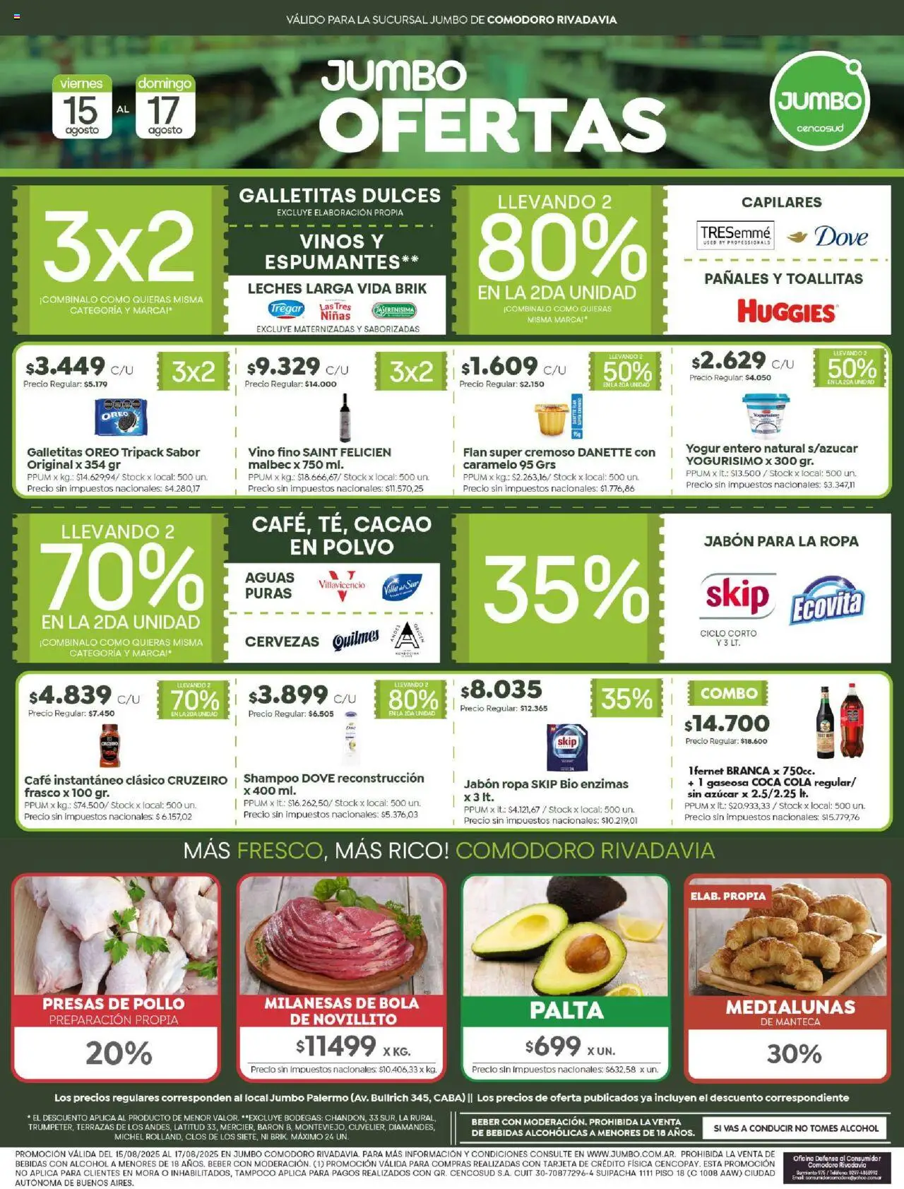 Jumbo Ofertas | Comodoro del 15/08/2025 >> Catálogo