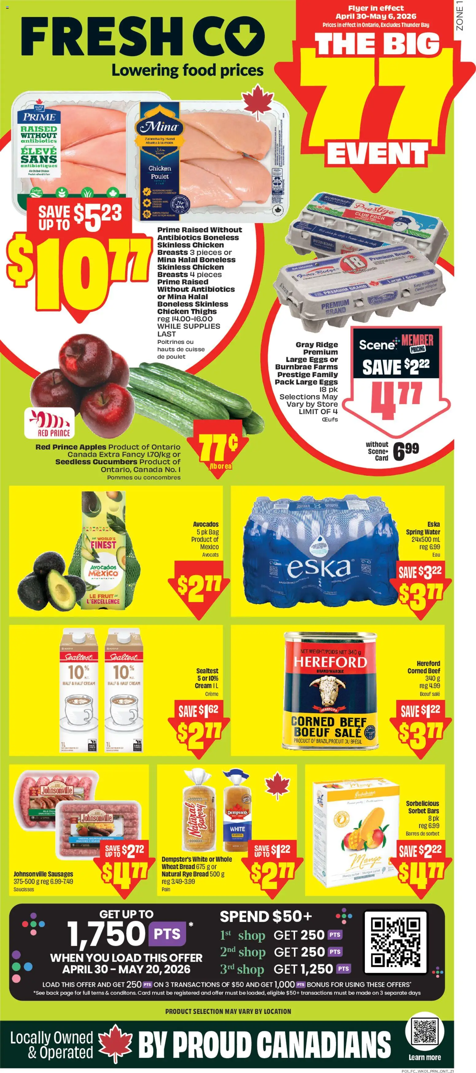 Preview of leaflet FreshCo weekly flyer / circulaire from shop FreshCo is valid from Apr 30, 2026