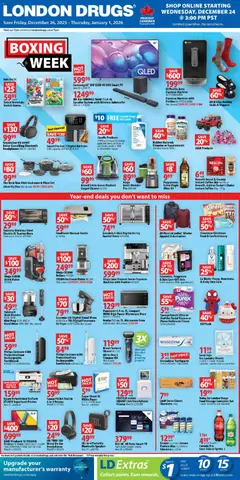 Preview of leaflet Weekly flyer / circulaire from shop London Drugs is valid from Dec 26, 2025