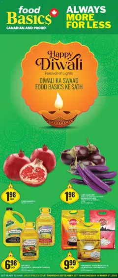 Preview of leaflet Kanata from shop Food Basics is valid from Sep 25, 2025