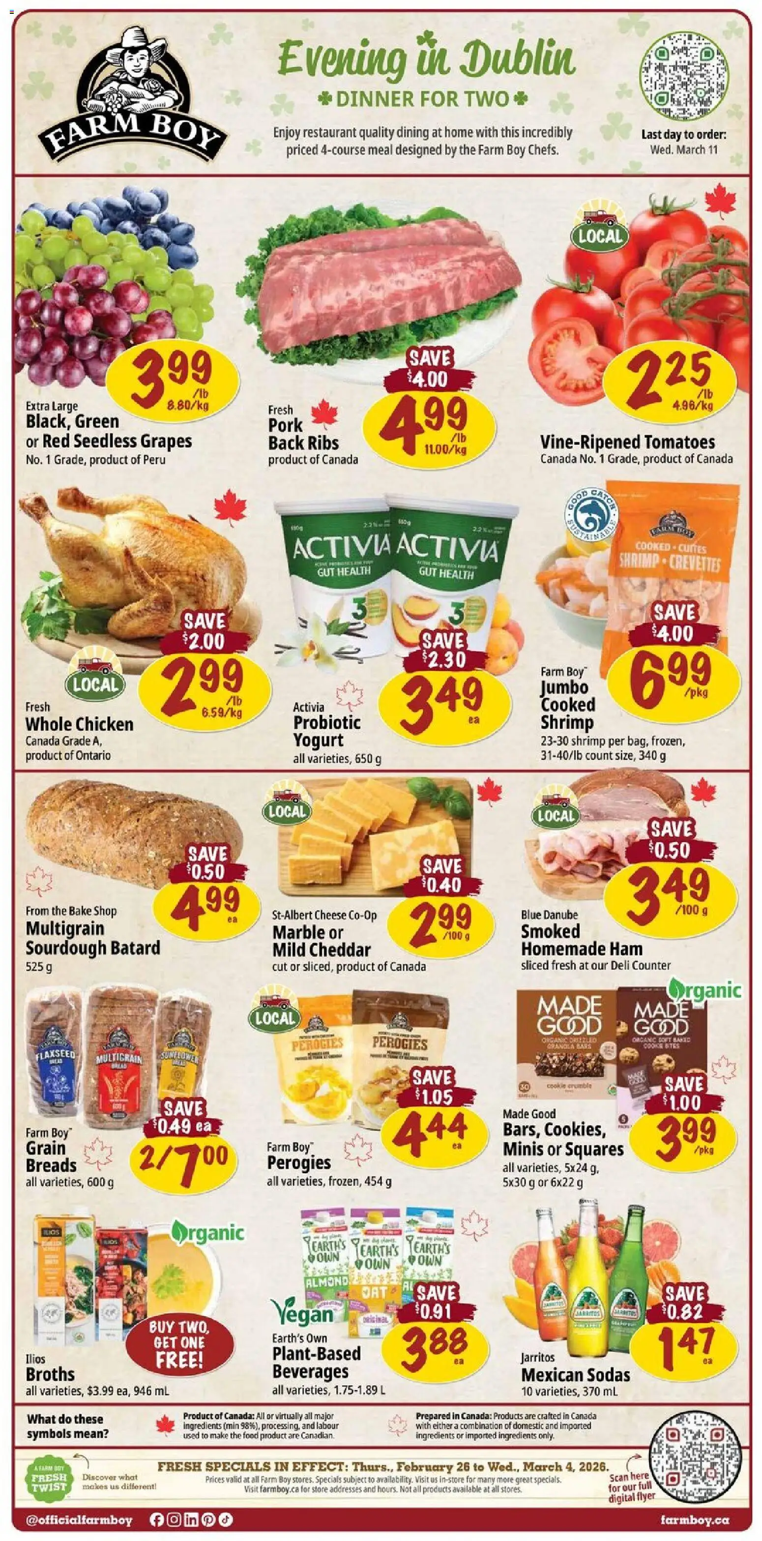 Preview of leaflet Weekly flyer / circulaire from shop Farm Boy is valid from Feb 26, 2026