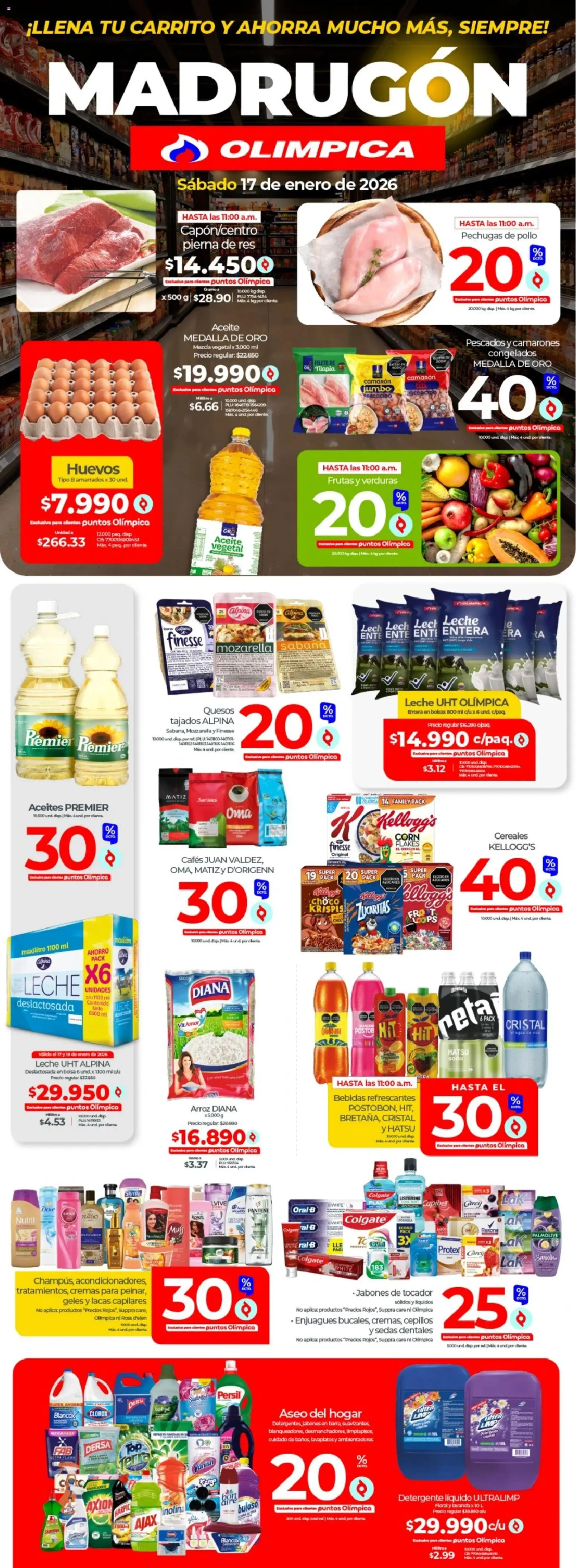  Vista previa del prospecto Madrugón del almacen Olímpica válida del 17/01/2026 al 17/01/2026
