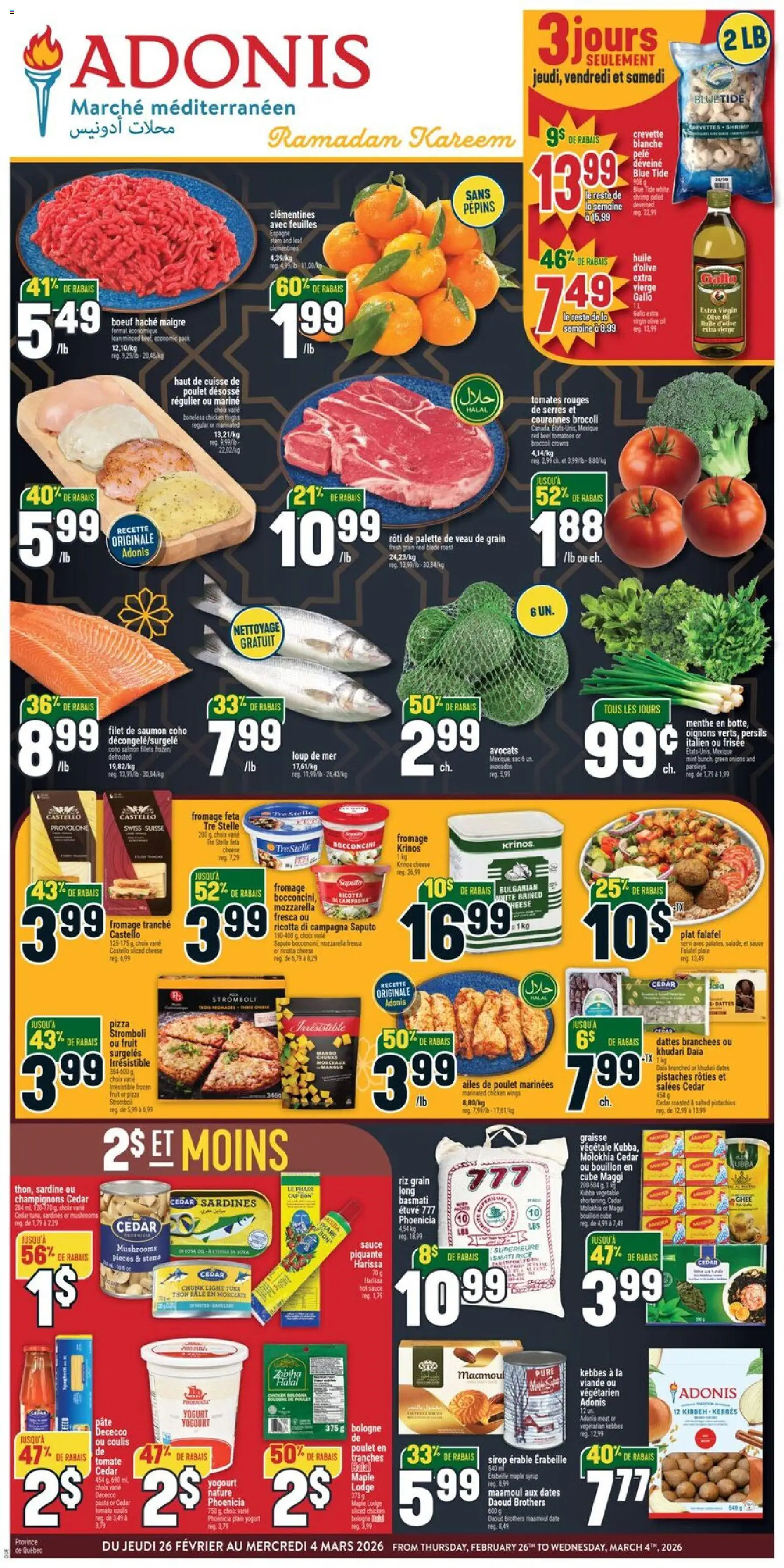 Preview of leaflet Circulaire from shop Adonis is valid from Feb 26, 2026