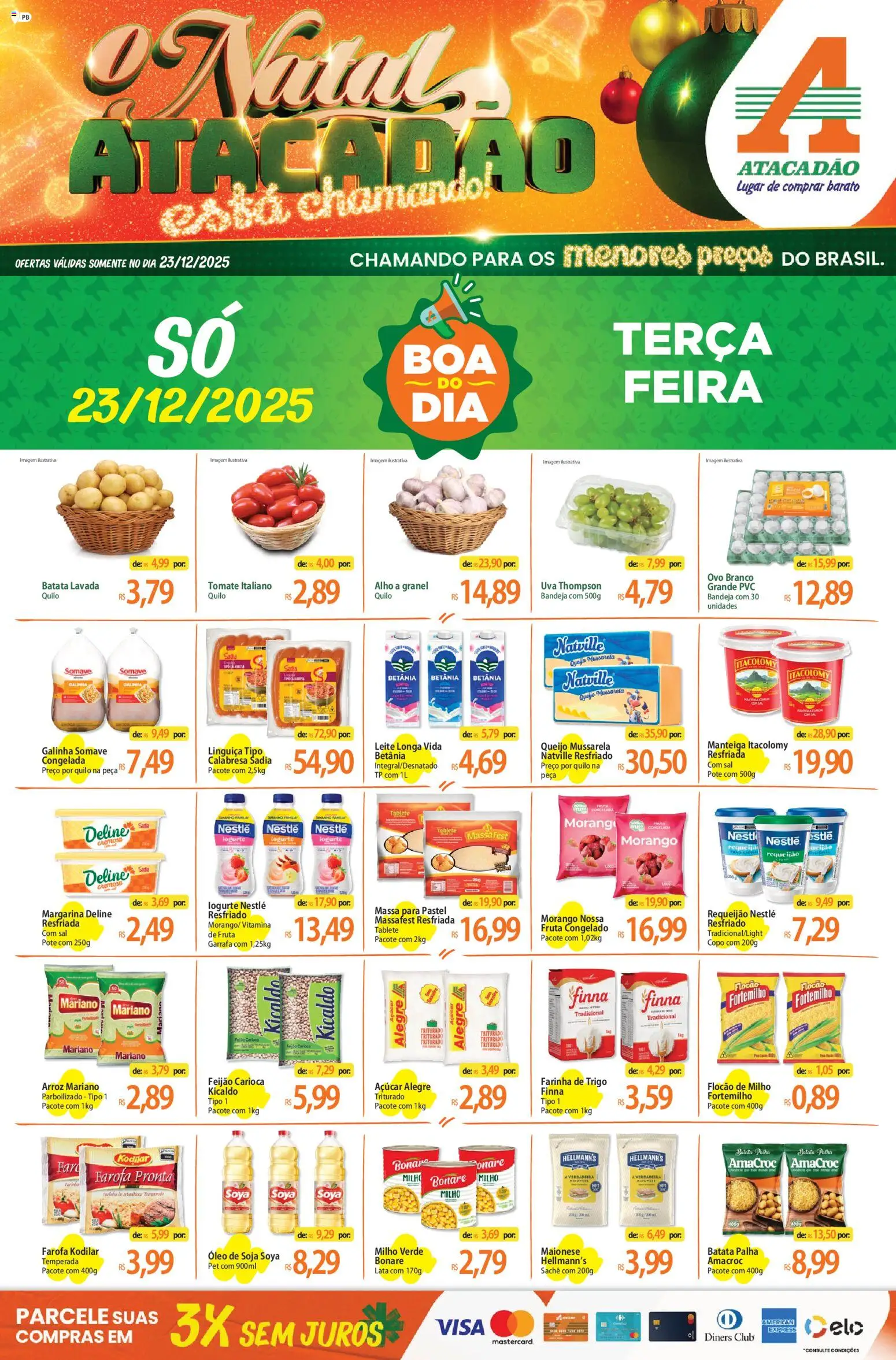 Pré-Visualização do folheto "Ofertas - PB" da loja Atacadão válido a partir de 23/12/2025