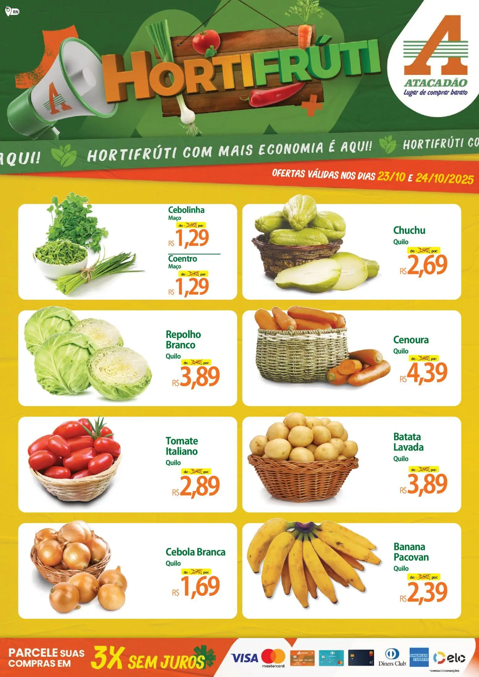 Atacadão folheto "Ofertas - RN" válido a partir de 23/10/2025 - número de página 1