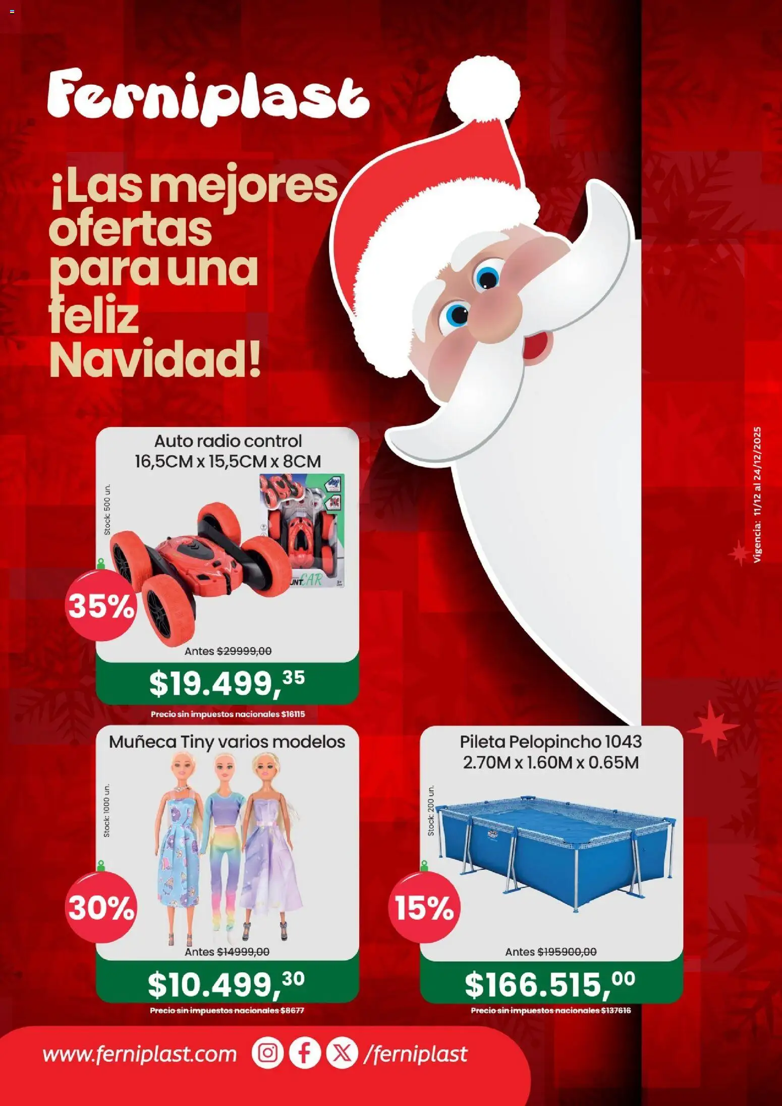 Vista previa del folleto de la tienda Ferniplast válido desde el 11/12/2025 - Radio, Pileta