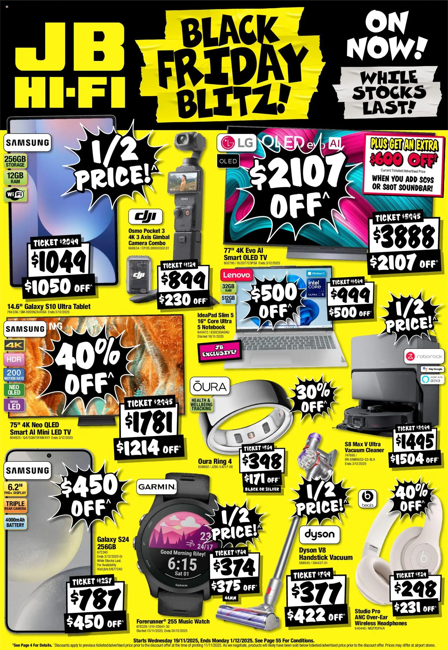 Preview of catalogue Black Friday Blitz from shop JB Hi-Fi valid 19/11/2025